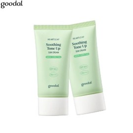 GOODAL Heartleaf Soothing Green Tone Up Sun Cream SPF50+ PA++++ 50ml [1+1]
