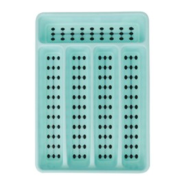 Gimel 517463 Plastic Cutlery Tray, 32 x 22.5 x 4.5 cm, Green, Medium