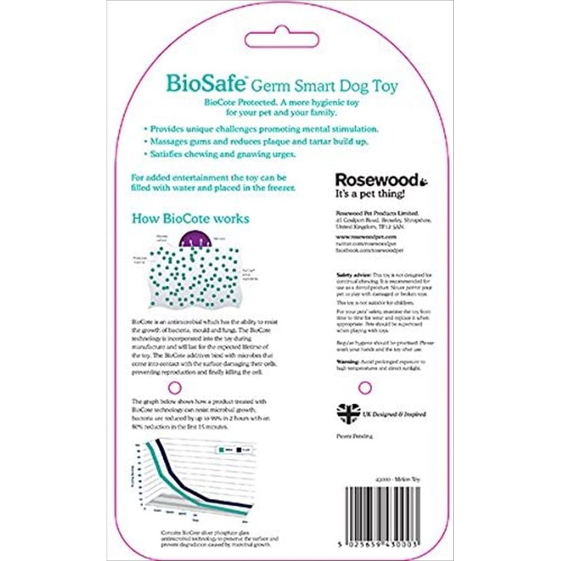 Rosewood Watermelon BioSafe Dog Toy