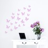 Wandkings Wall Decoration Butterflies 3-D Style Set of 12 Lilac