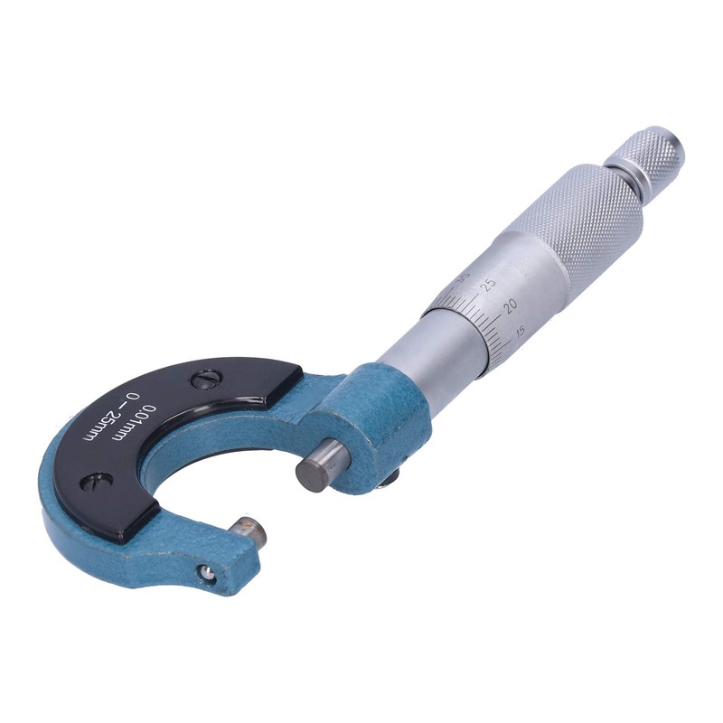 Outside Micrometer, External Micrometer, 0-25 mm Range 0.01 mm Resolution,