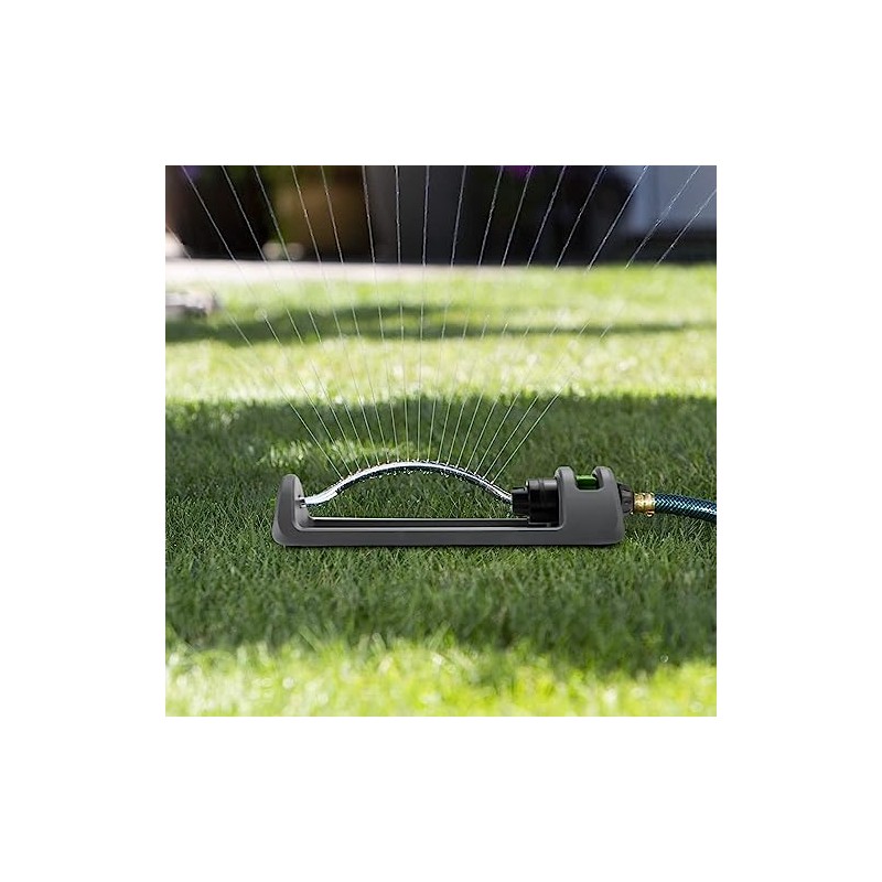 18-Hole Brass Nozzle Oscillating Lawn Sprinkler for Large Yards