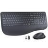 Wireless Keyboard and Mouse, Wrist Rest, Sleep Mode, Long Battery