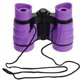 sourcing map Binoculars 4X30 Compact Foldable Binoculars Shock Proof Purple with Neck Strap for Bird Watching Hiking Camping