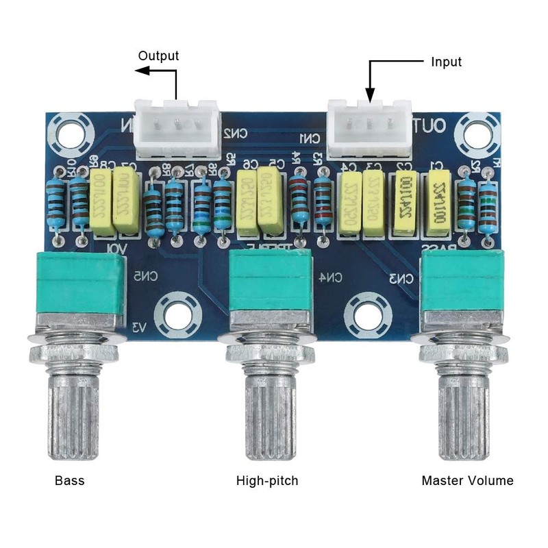 XH2.54 3P Socket Pre Amplifier Module - 3 Channels Audio