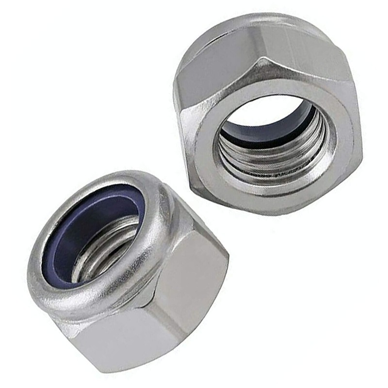 Premium Locking Nuts Nylon insert Lock Nut Steel Nyloc DIN