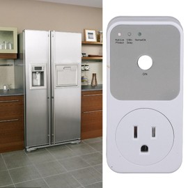 Refrigerator Voltage Protector, Multifunctional Washing Machine Socket Electronic Surge Protector US Plug AC 120V Surges Protector Outlet for Home Appliances