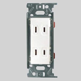 JIMBO JEC-BN-55(PW) NK Series Wiring Fixtures Compatible with NK Series Embedded Double Outlet