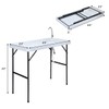 Giantex Folding Fish Cleaning Table, Camping Table with Sink and