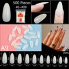 Boolavard Almond Shaped Nail Tips - 500PCS False Nails Tips