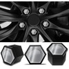 SkinoEu Wheel Nut Covers Locking Bolt Caps Universal Silver Gloss