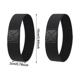 Honbay 2 Pairs of Wide Detachable Elastic High Heels Shoe Straps Bands Lady Elastic High Heel Anti-Loose Shoelace Heel Straps for High Heels