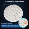Midanya Round Rainfall Shower Head High Pressure Stainless Steel Waterfall