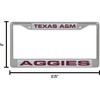 Rico Texas A&M Aggies Chrome Metal License Plate Frame Holder