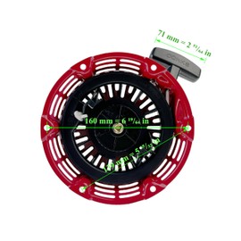 TURBOTUNITY GX160 Recoil Starter Replacement for Honda Engines GX200 GX120 28400-Z0T-003ZB, 28400-ZH8-023ZB,28400-Z4M-305ZB Pull Cord Start Rope