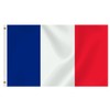 Large France Flag,3x5 FT French 75D Outdoor Banner,Frenchman Decor for