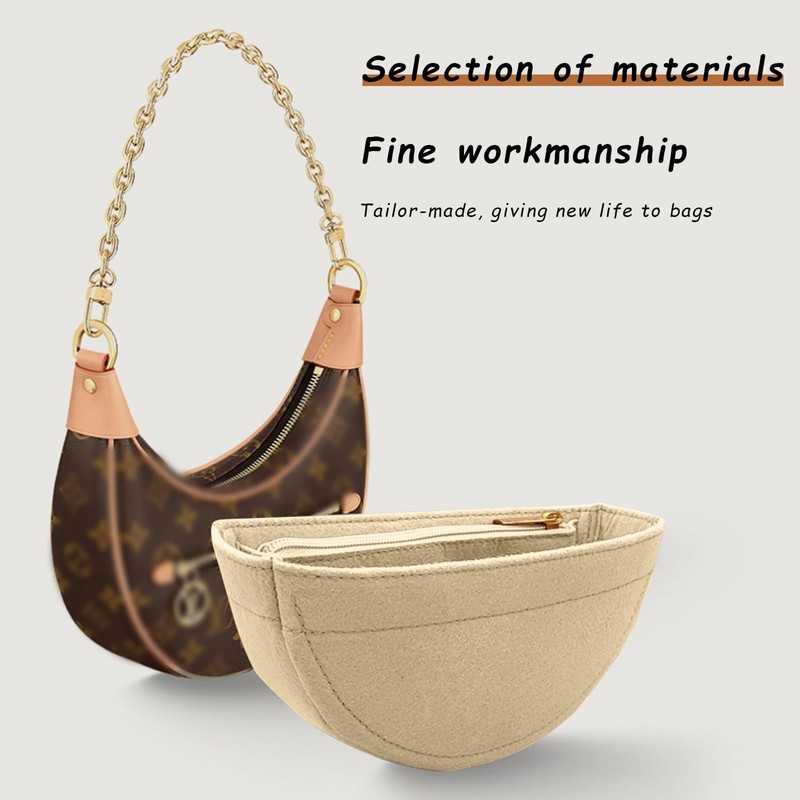 Lckaey Purse Organizer Insert for Loop Hobo Bag Organizer Insert