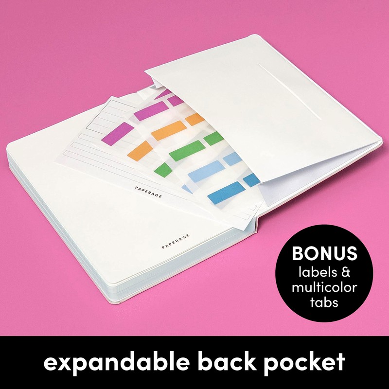 PAPERAGE Lined Journal Notebook, (Lavender), 252 Pages, Medium 5.7 inches