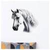 x4 White Horse Vinyl Decal Stickers, Cover up Marks, Vibrant