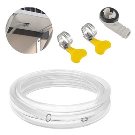 BOJACK 10ft Air Conditioner Drain Hose, 3/5 inch Portable AC Drain Hose Connector, Air Conditioner Drain Hose for Universal Mini-Split Unit and Window Air Conditioner Unit Parts