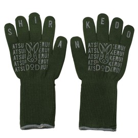 DOD Atsui-no-Ikeru Shirankedo Heat-Resistant Gloves, BBQ, Bonfire, Aramid, Anti-Slip, Tan/Khaki