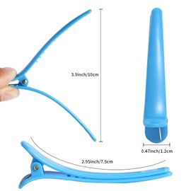 Professional Hair Clips 14 Pack for Styling Sectioning, Non Slip No-Trace Clips, Salon Barbershop and Home Hair Cutting Clips for Hairdresser Blue