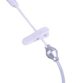 Manybuy Auriculares Solo Un Oido Cable con Micro, Cascos Tubo de Aire Auricular Monoaural Movil Universales, Audífonos FBI con Control Volumen