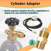 G5/8 Male to CGA580 Male Argon Adapters & Nitrogen Adapters,