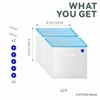 Sous Vide Bags Reusable 24 Pcs, Reusable Vacuum Seal Bags
