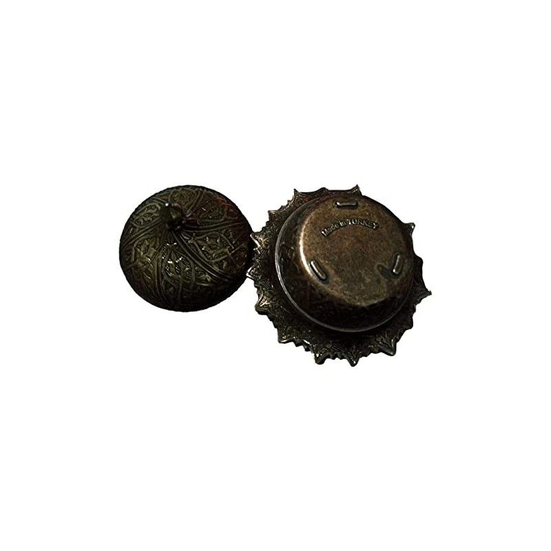 Traditional Turkish Delight Sugar Candy Bowl with lid Decorative Metal
