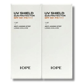 IOPE 아이오페 유브이 쉴드 에센셜 선 프로텍터 50ml 2개 IOPE UV Shield Essential Sun Protector 50ml 2 pcs
