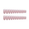 24pcs Long Nail Tips, Stone Nails, Pink, Cute Elegant Nails,