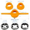 Mesee 6 Pieces Ratchet Pipe Threader Kit, PVC Tap and