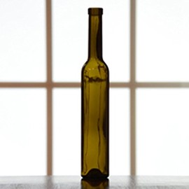 The Cary Company 30WICG 375 mL Antique Green Bellissima Ice Wine Bottles, 2.5" ID, Glass (Pack of 12)