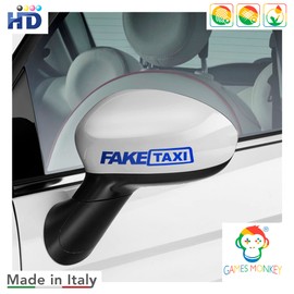 Faketaxi Fake Taxi and I'm The Fake Taxi Driver Stickers Pack of 6 for Cars or Motorcycles (Anthracite)
