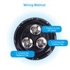 RUIZHI Engine Start Button, Multifunctional Car Ignition Switch, LED Start