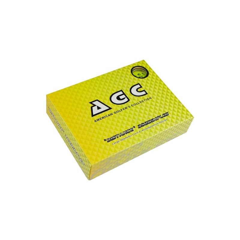 LEZAX AGC Golf Balls 1 Dozen (12 Pack) Yellow AGBA-3790