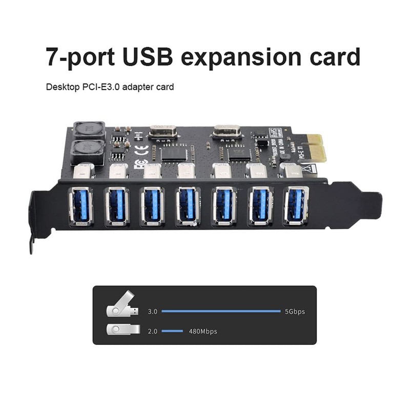 Xiwai - Adaptador de tarjeta de expansión PCI-E a USB