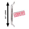 Carr's 20' Grab Handle Polished, Single