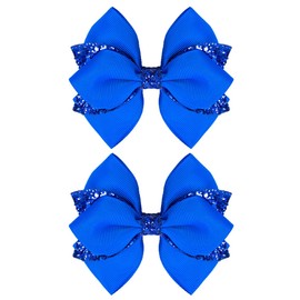 IKOLA 2PCS Hair Bows, Blue