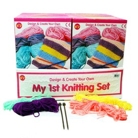 The Padgett Group 32066PB Kit Fun Girls Stitching Play Wool Knit Learn, Multicolor, 20 x 5 x 25 cm