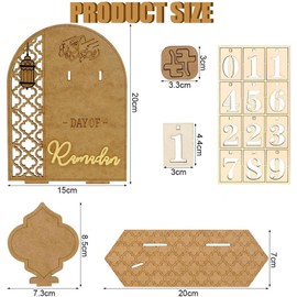 Ramadan Calendar, DIY Ramadan Wooden Countdown Calendar, Eid Mubarak Advent Calendar, Ramadan Gifts for Children (Lantern)