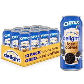 International Delight Iced Coffee, Oreo Cookie, 15 Fl Oz, Pack of 12
