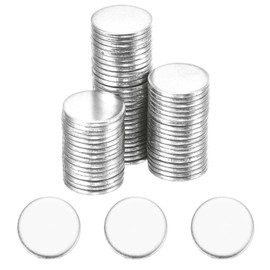 sourcing map 50Pcs Stainless Steel Disc Blank Stamping Tag Engraved Stainless Steel Round Charm Pendant 1mm(T) 11mm/0.43" for Pendant Bracelet Necklace Jewelry Making Earring