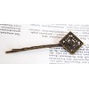 axy Vintage Hair Clip Bronze Colour, Alloy Metal