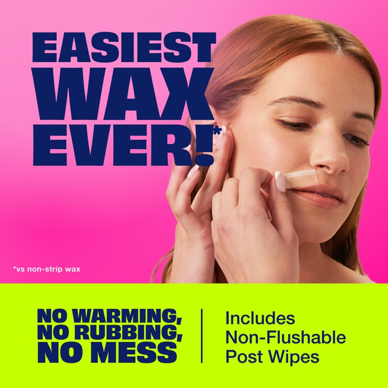 Nair Hair Remover Wax Ready Strips, Face and Bikini Hair