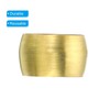TA-VIGOR 12mm Tube OD Compression Sleeves and Ferrules, 60PCS Brass