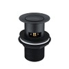 Nes Home Black Matt Click Clack Pop up Slotted Basin