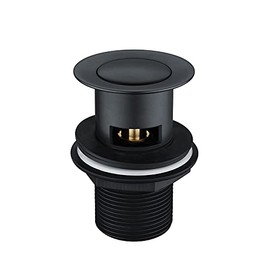 Nes Home Black Matt Click Clack Pop up Slotted Basin Waste