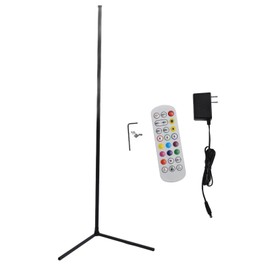 Corner Floor Lamp Dimmable RGB Color Changing Music Sync Modern LED Standing Lamp with Remote Control APP for Living Room Bedroom